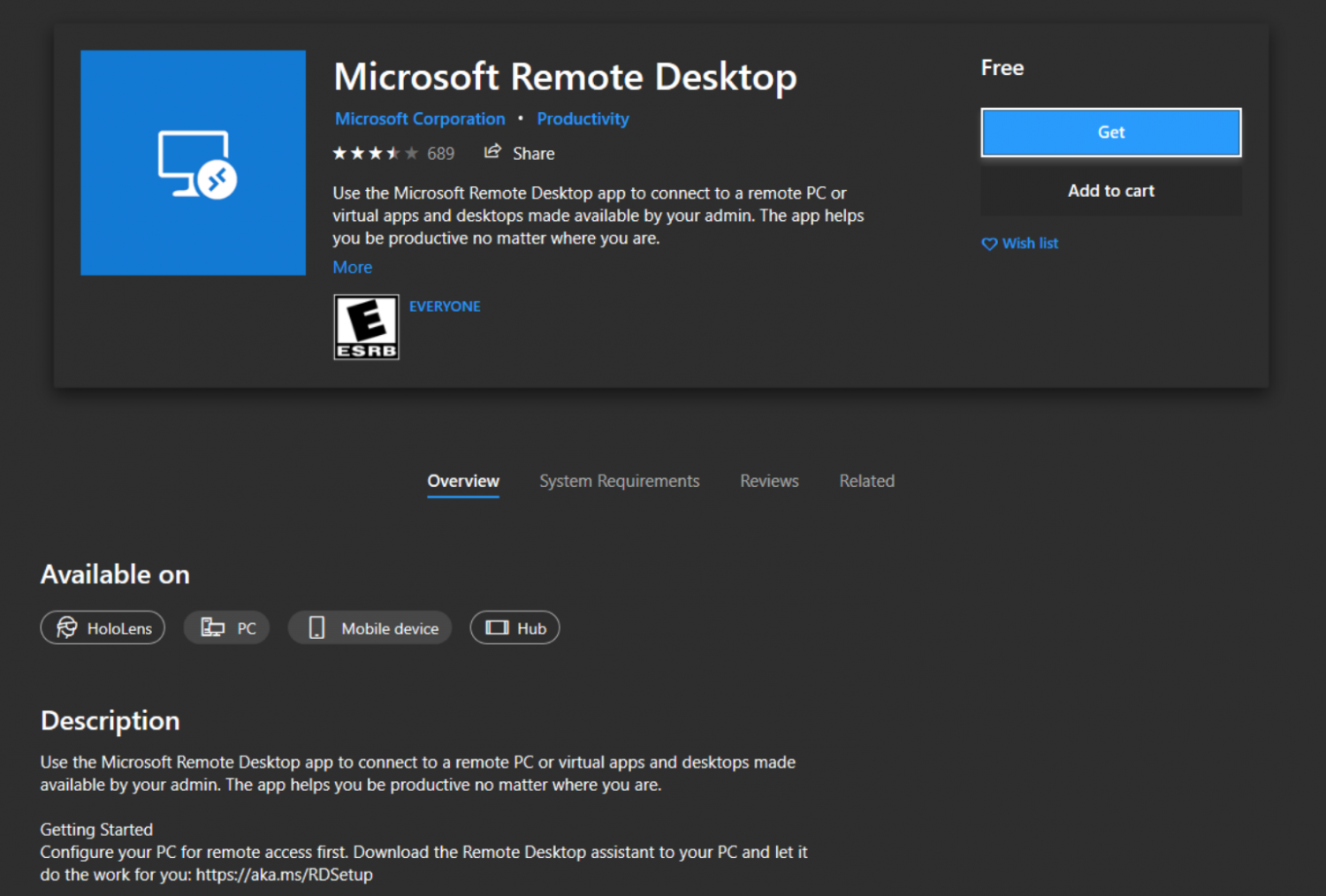 microsoft remote desktop download
